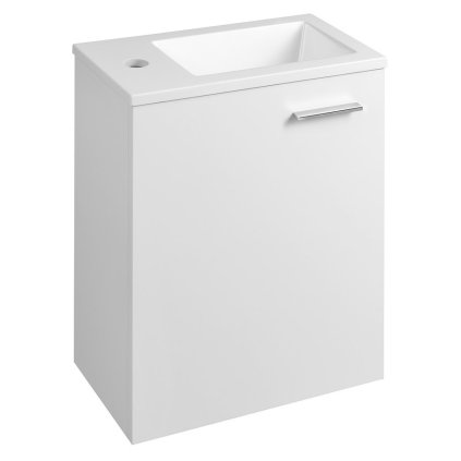 Aqualine, dulap ZOJA cu chiuveta ceramica 40x22 cm, alb, 51049A-01