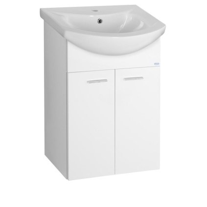 Aqualine, dulap lavoar ZOJA 50,5x74x30cm, alb, 51055A