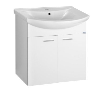 Aqualine, dulap lavoar ZOJA 61,5x74x32,5cm, 2x usi, alb, 51063