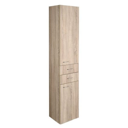 Aqualine, dulap înalt ZOJA/KERAMIA FRESH 35x184x29cm, stejar platină, 51222