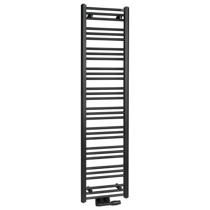 Bruckner, element de încălzire ALBRECHT 400x1570 mm, racord central, negru mat, 600.113.6