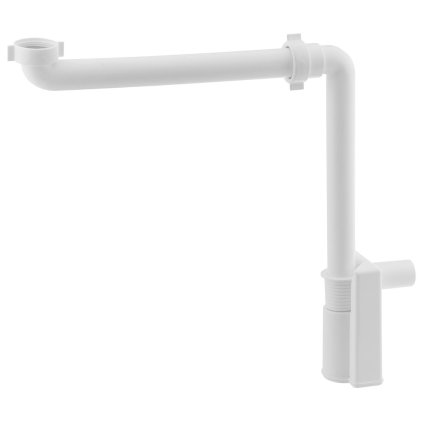Bruckner, sifon de mobilier cu economie de spațiu MURALES, 1"1/4, deșeu 32 mm, alb, 151.032.0