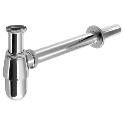 Bruckner, Sifon chiuveta 1"1/4, deșeuri 32 mm, joasă, crom, 151.211.1