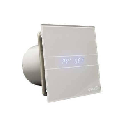 Cata, E-100 GSTH ventilator baie axial cu automat, 4W/8W, teava 100mm, argintiu, 00900600