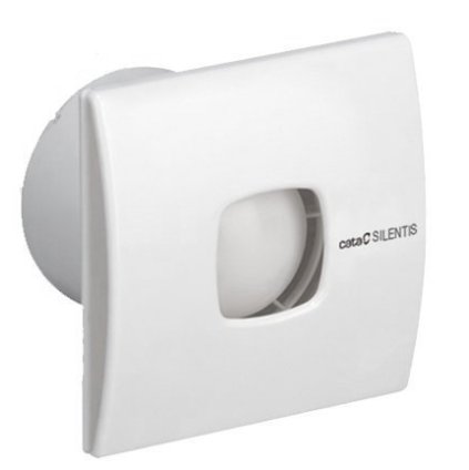 105897 cata silentis 10 t kupelnovy ventilator axialny casovac 15w potrubie 100mm biela 01071000