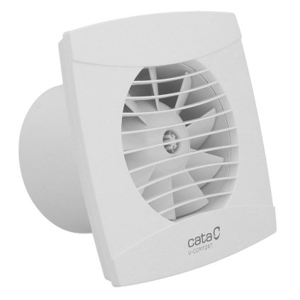 512224 cata uc 12 th kupelnovy ventilator axialny s automatom 12w potrubie 120mm biela 01300200