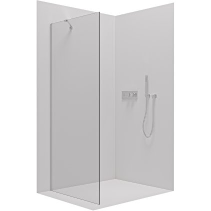 Cerano Antelo, paravan de dus pentru colt dus 90x190 cm, sticla transparenta 6mm, profil cromat, CER-CER-432427