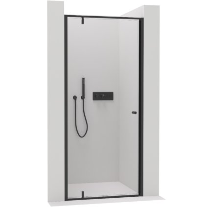 416005 7 cerano ferri 1 kridlove sprchove dvere 100x195 cm 6mm cire sklo cierny profil cer cer 425638