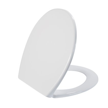 Cerano Tavoleta, scaun toaleta cu mecanism de decelerare 446x372x52 mm, UF, alb lucios, CER-CER-414803