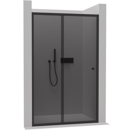 492665 cerano varone posuvne sprchove posuvne dvere 90x195 cm 6mm sede sklo cierny profil cer cer 429523