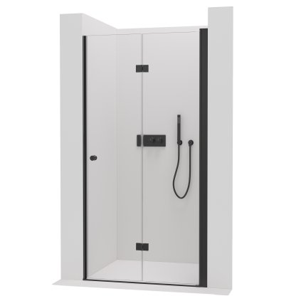 415972 cerano volpe skladacie sprchove dvere 100x190 cm 6mm cire sklo cierny profil cer cer 423334