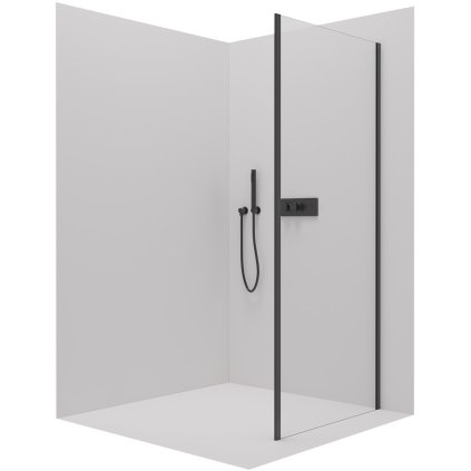 416272 cerano sprchova zastena pre dvere santini a ferri 80x195 cm 6mm cire sklo cierny profil cer cer 425650