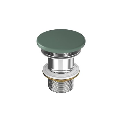 k677 097 ceramic plug for washbasins without overflow green matt,qnuMpq2lq3GXrsaOZ6Q