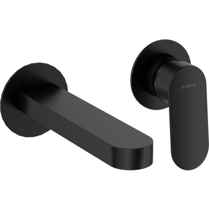Deante Alpinia, baterie pentru lavoar ascuns, negru mat, DEA-BGA_N55L