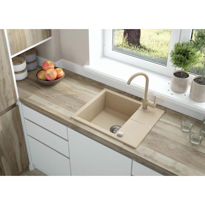 3385 zlew andante piaskowy granit 1k z ko 590x490x194 3 5 osprzet space saver