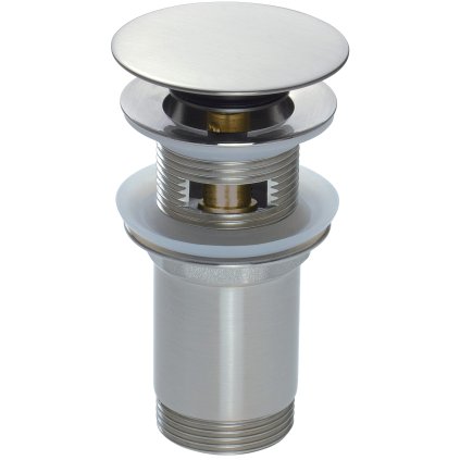 Deante Click-Clack, dop de scurgere universal pentru chiuvetă cu carcasă metalică, oțel, DEA-NHC_F10U