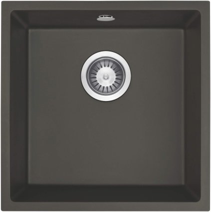 Deante Corda, chiuveta cu 1 camera 440x440x200mm, antracit metalic, DEA-ZQA_T10A