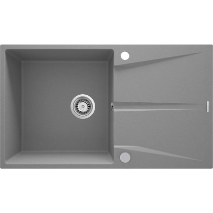 Deante Corio, chiuveta granit cu 1 camera 860x500x216mm, gri metalic, DEA-ZRC_S11A