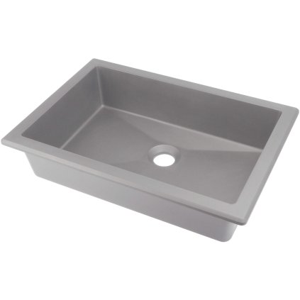 Deante Correo, chiuveta granit 500x350x140 mm, gri metalic, DEA-CQR_SU5U