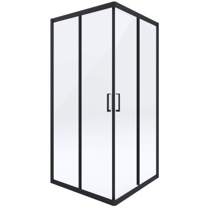 2539 2 kabina funkia nero kwadratowa szklo transparentne 80x80 cm