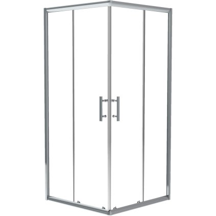 2623 1 kabina jasmin plus kwadratowa szklo transparentne z powloka 80x80x190 cm nowosc