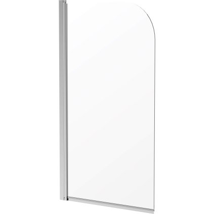 Deante Jasmin, paravan de baie pivotant cu 1 aripă 80x140 cm, sticlă transparentă de 5 mm, profil cromat, KTJ_076P