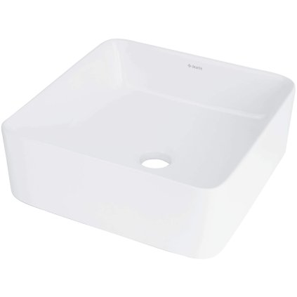 Deante Jasmin, chiuveta blat ceramica 34,5x34,5x12 cm, alb, DEA-CDJ_6U3S