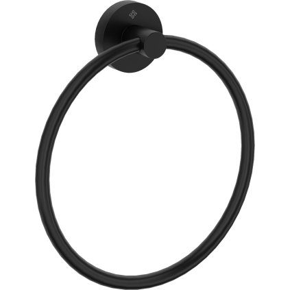 Deante Jasmin, suport rotund pentru prosoape, negru mat, DEA-ADJ_N611