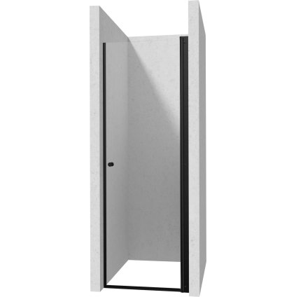 492479 deante kerria plus 1 kridlove sprchove dvere 50x200 cm 6mm cire sklo cierny profil dea ktswn45p