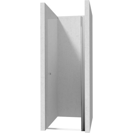492476 deante kerria plus 1 kridlove sprchove dvere 50x200 cm 6mm cire sklo chromovy profil dea ktsw045p