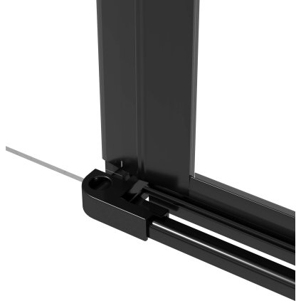 Deante KERRIA PLUS, Componentă pentru conectarea ușilor de duș cu intrări - pentru cabine de nișă, negru, DEA-KTS_N11X