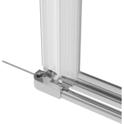 Deante KERRIA PLUS, Componentă pentru conectarea ușilor de duș cu intrări - pentru cabine de nișă, crom, DEA-KTS_011X