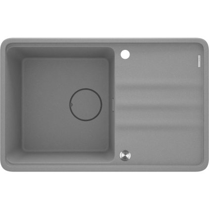 Deante Momi, chiuveta granit cu 1 camera 780x500x230 mm, gri metalic, DEA-ZKM_S113