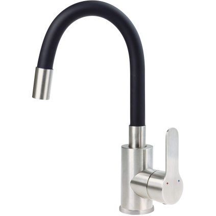 509545 deante neo umyvadlova bateria s flexibilnym ramenom h 310 cierna matna ocelova dea blu b240