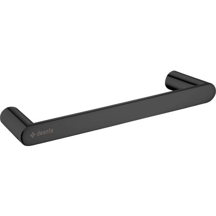 Deante Round, suport pentru prosoape montat pe perete 300 mm, negru mat, DEA-ADR_N611