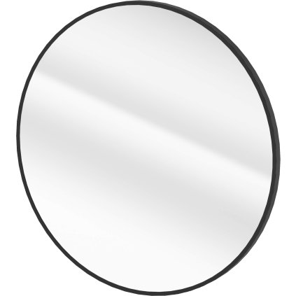 Deante Oglindă rotundă, rotundă, cu cadru negru 60 cm, negru mat, DEA-ADR_N831