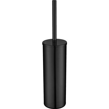 2029 1 round szczotka wc z pojemnikiem wolnostojaca nero