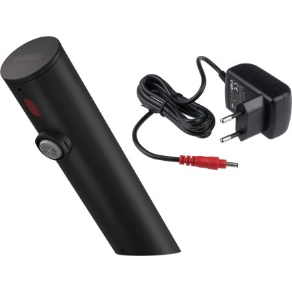 Deante Sense, robinet pentru chiuvetă fără atingere, fără control al temperaturii, sursă de alimentare 230/6V, negru mat, DEA-BQR_N28V