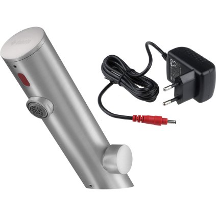 Deante Sense, robinet lavoar cu senzor cu control al temperaturii, alimentare 230/6V, otel, DEA-BQR_F29V