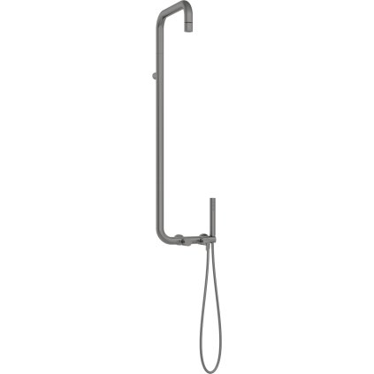 Deante Silia, coloana de dus cu baterie de dus cu maneta, titan, DEA-NQS_D4XM