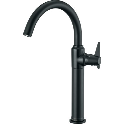 Deante Temisto, baterie pentru chiuveta inalta h-373, negru mat, DEA-BQT_N20K