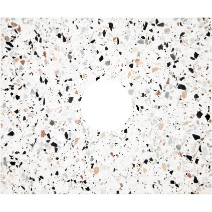 1561 blat kamienny z otworem 140 mm do konsoli 600x500x20 mm
