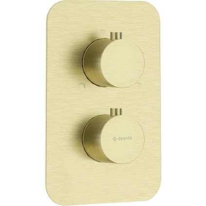 Deante, Capac exterior pentru cutie ascunsă cu termostat BXY_X44T design rotund, auriu mat, DEA-BXY_REBT