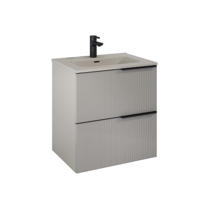 Elita Soho, dulap lavoar 60x45x64 cm 2S, bej mat, ELT-168741