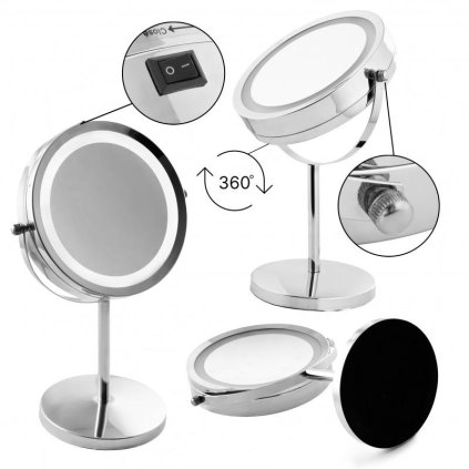 375439 erga kimi zvacsovacie kozmeticke zrkadlo s led podsvietenim 210x320 mm chromova erg yka ch kimi