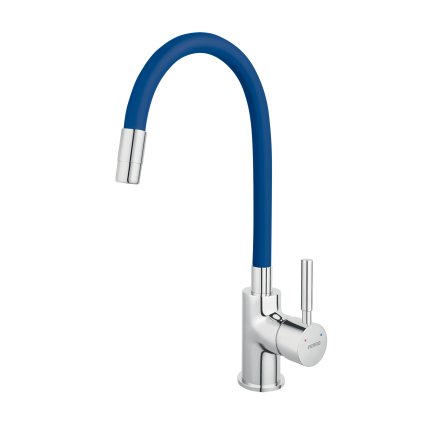 Ferro Zumba - Baterie chiuveta cu brat elastic, albastru-crom, 70710-0MD