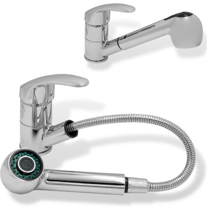 Gamma Neon, baterie pentru chiuvetă de sine stătătoare cu gura de scurgere, crom, SKQ-BAT-CH