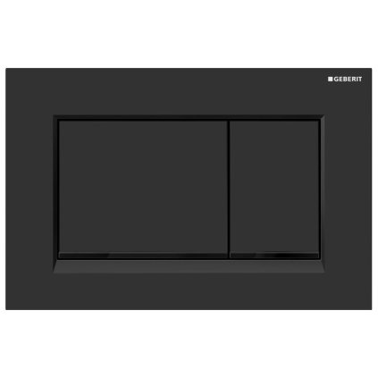 190668 geberit sigma30 ovladacie tlacidlo easy to clean pre 2 mnozstva splachovania cierna matna 115 883 16 1