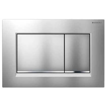 Geberit, buton de comandă GEBERIT SIGMA30, pentru 2 cantități de spălare, mat cromat, 115.883.JQ.1