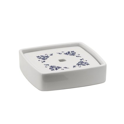 Gedy, săpună în picioare CIXI, porțelan, albastru/alb, CX1189
